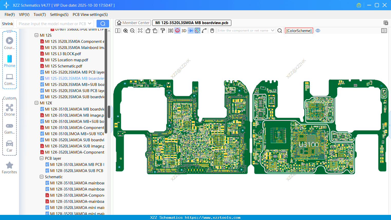 Xiaomi MI 12S-3520L3SM0A MB Boardview